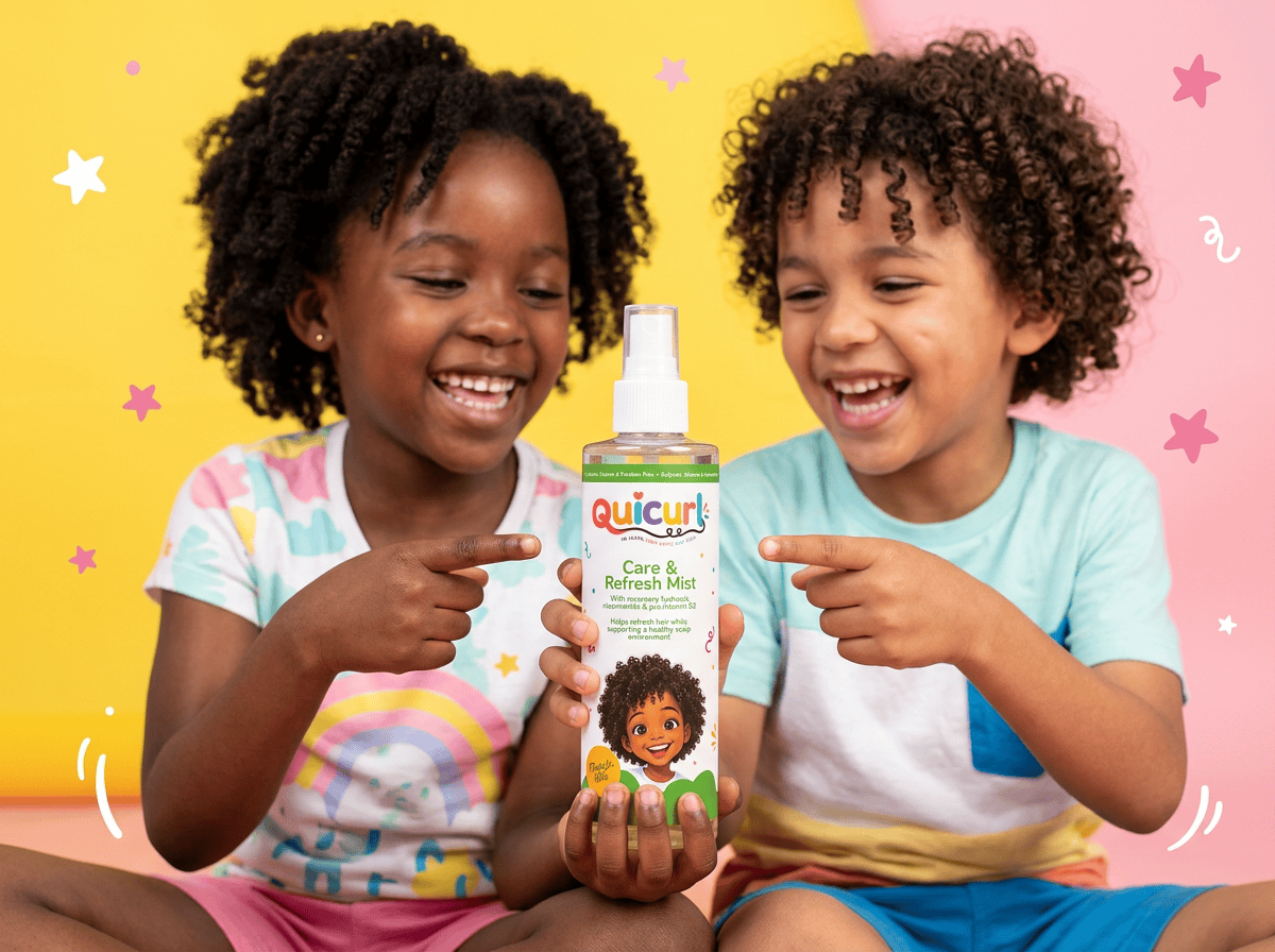 Quicurl toddler with defined curls and coils